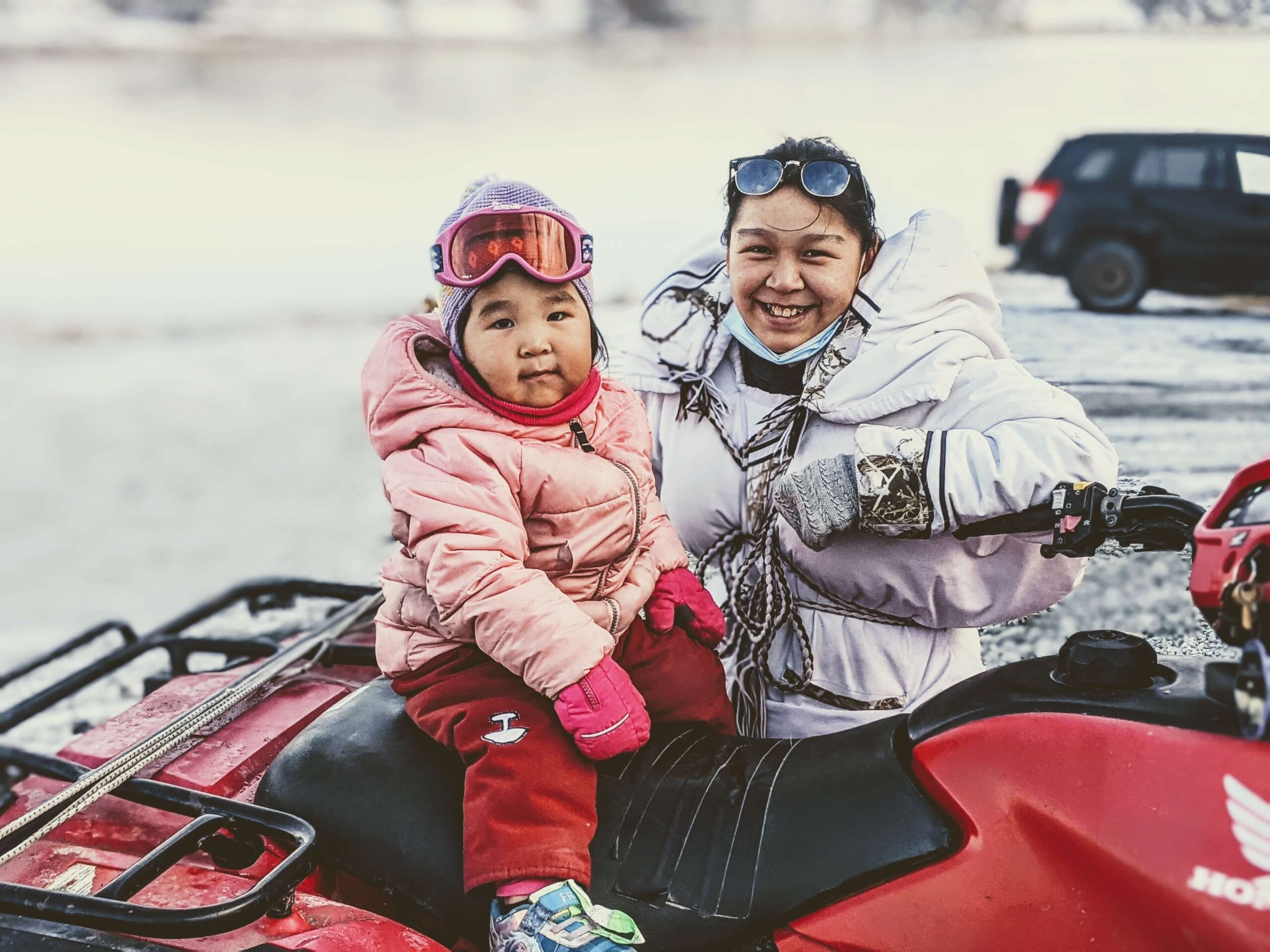 Community members are seen smiling in Inukjuak on Thursday, November 4, 2021. 