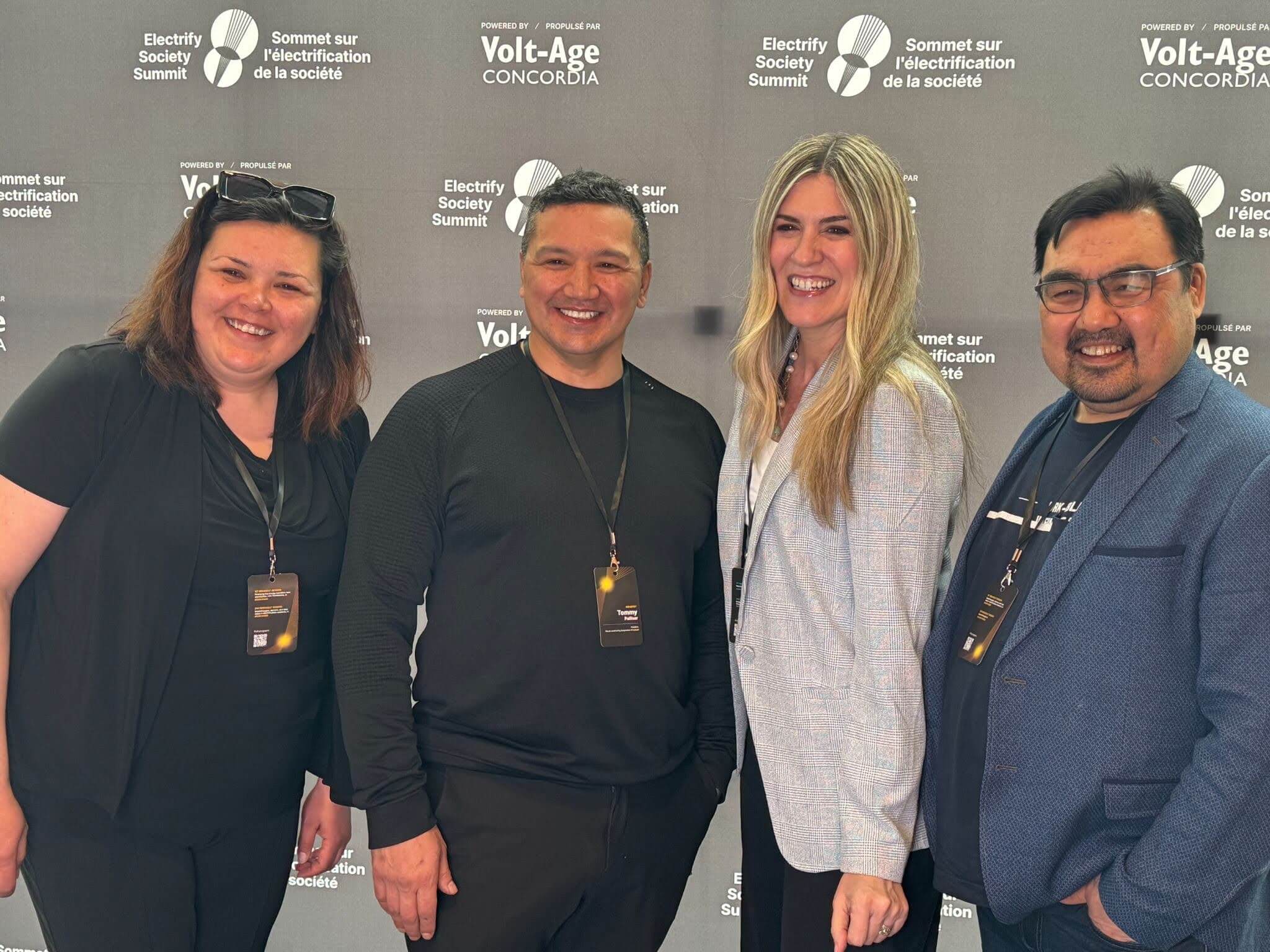 Climate Leadership Story Hub team members attending an event